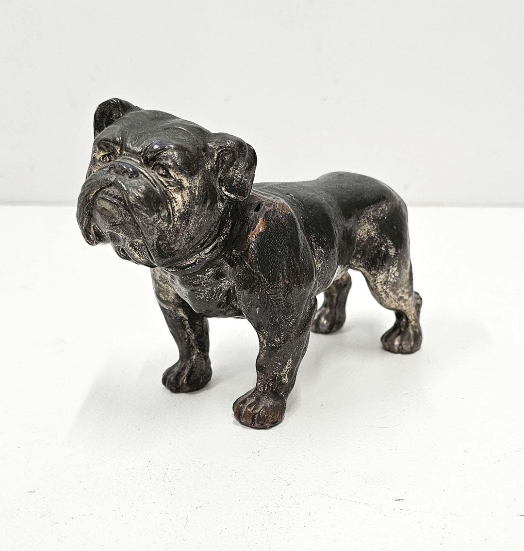 Vintage Metal Bulldog Sculpture - Etsy