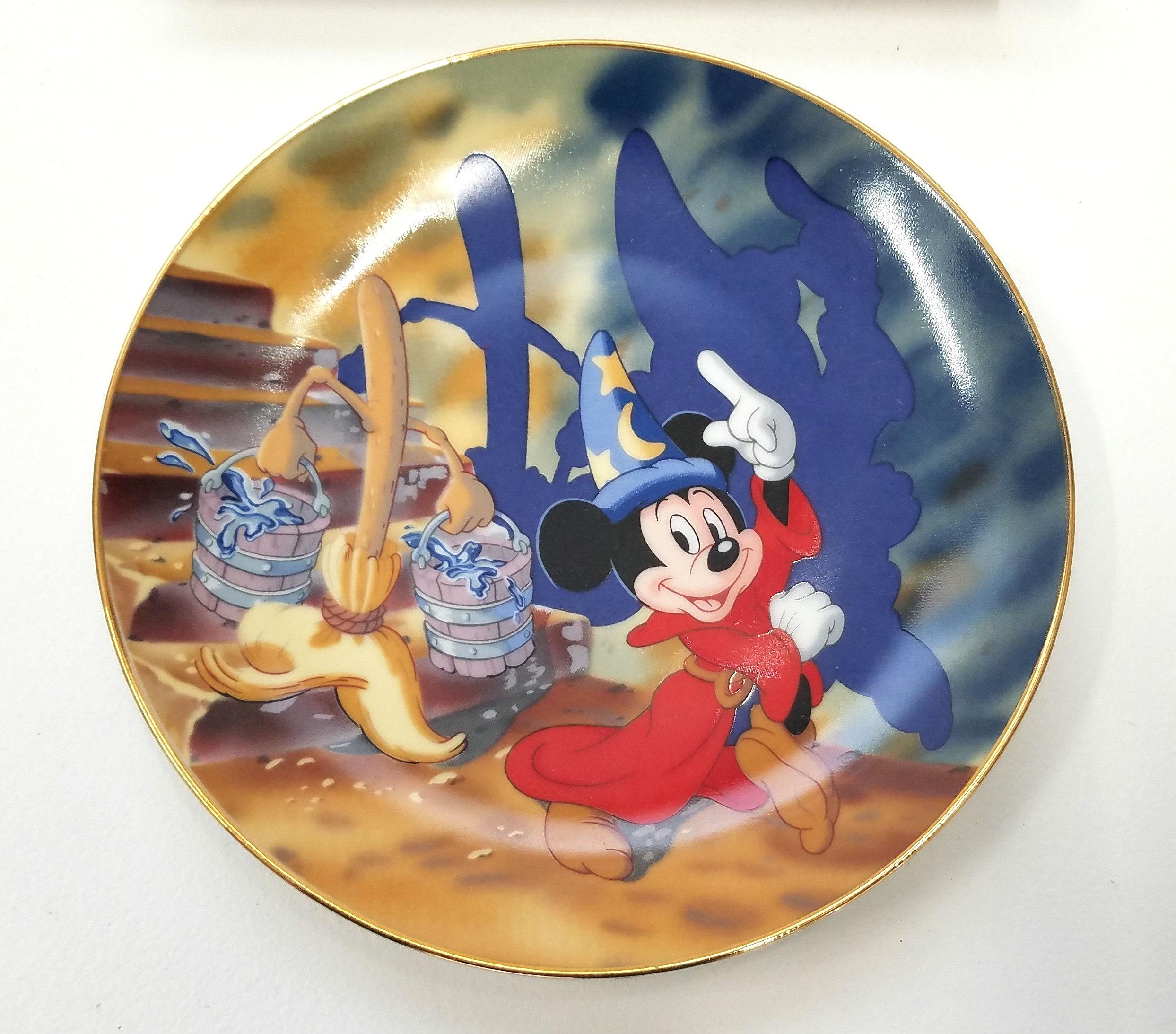 Vintage Walt Disney Fantasia 50th Anniversary Plate Set With Boxes