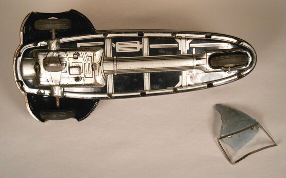 Vintage and Rare 1950's Japanese Bandai Tin Litho Messerschmitt 3