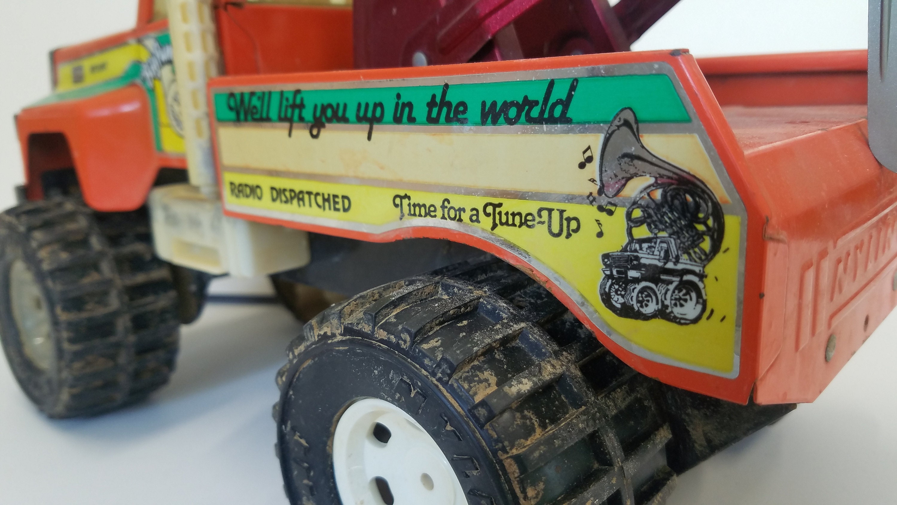 Vintage 1970's Nylint Corporation Big Pumpkin Tow Truck Pressed