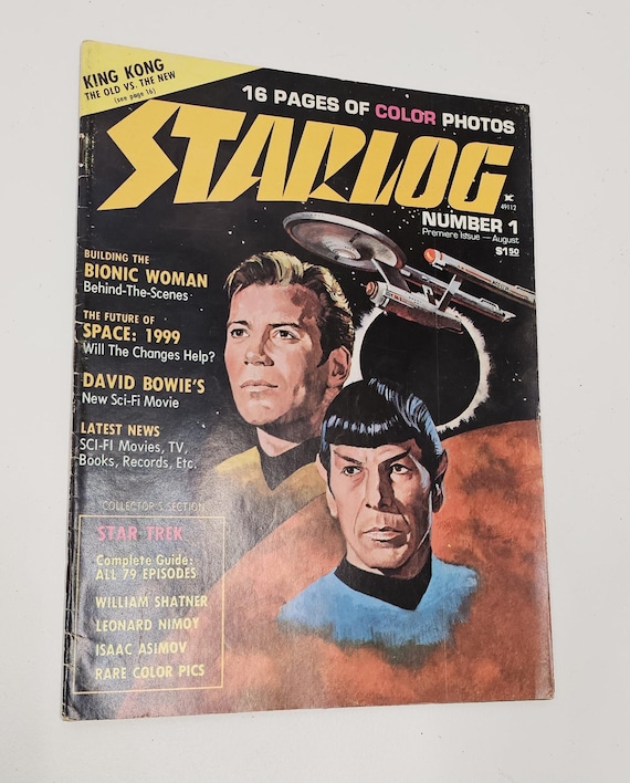 Vintage 1976 Starlog Magazine Number 1: Star Trek, Bionic Woman - Etsy