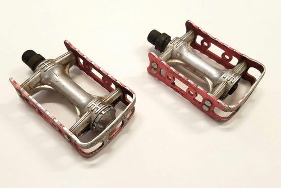 極東 KKT SMX ペダル デットストック old bmx Mtb 当時物 ORIGINAL RARE SILVER KKT SMX OPC PEDALS 1/2 80S OLD SCHOOL