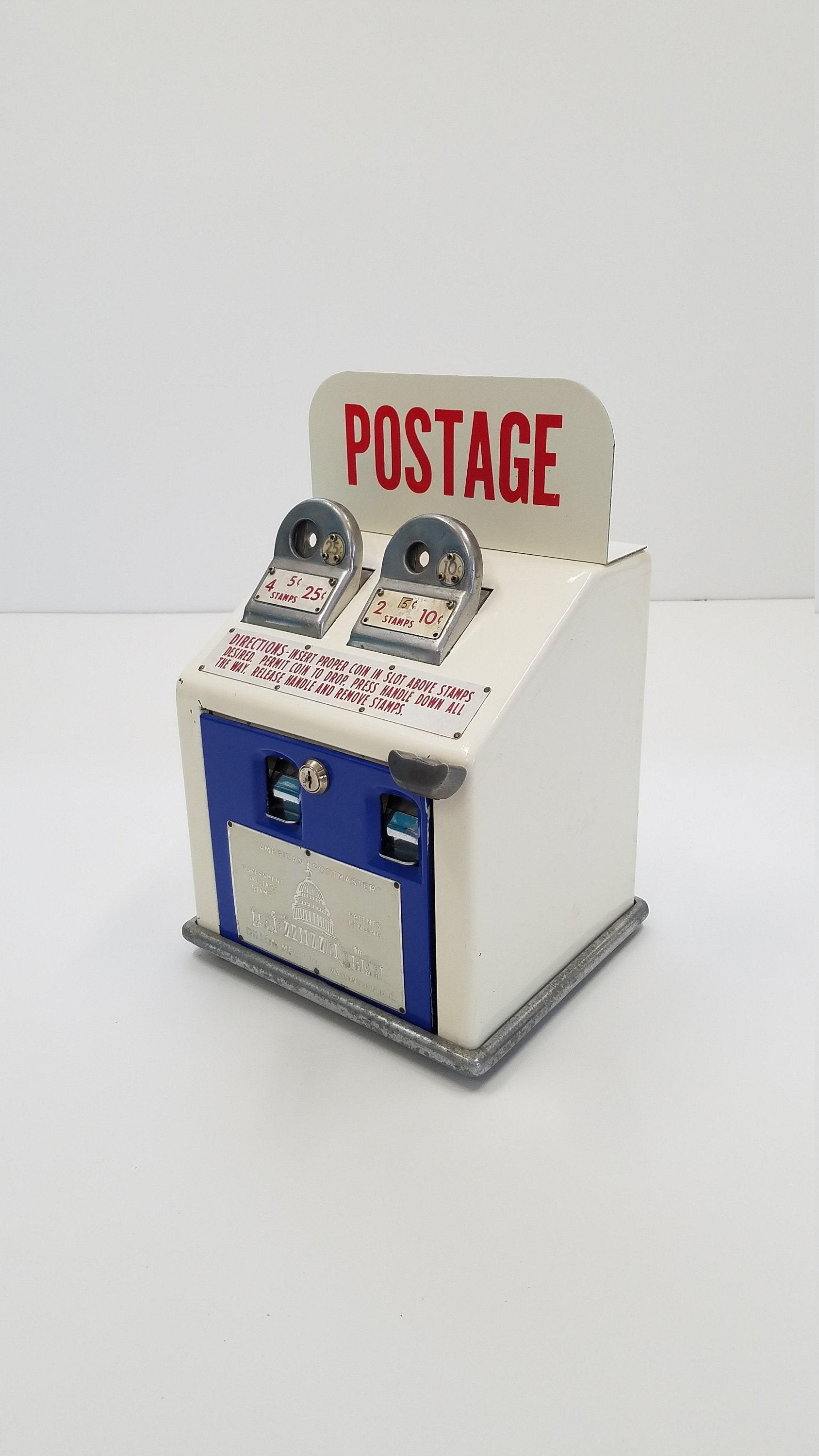 Postage stamp dispenser  Postage stamp holder, Postage stamps, Post cards