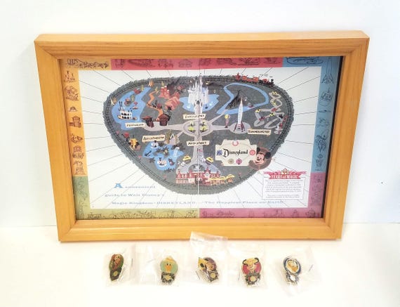 Vintage 1990 Limited Edition 1956 Disneyland Map With