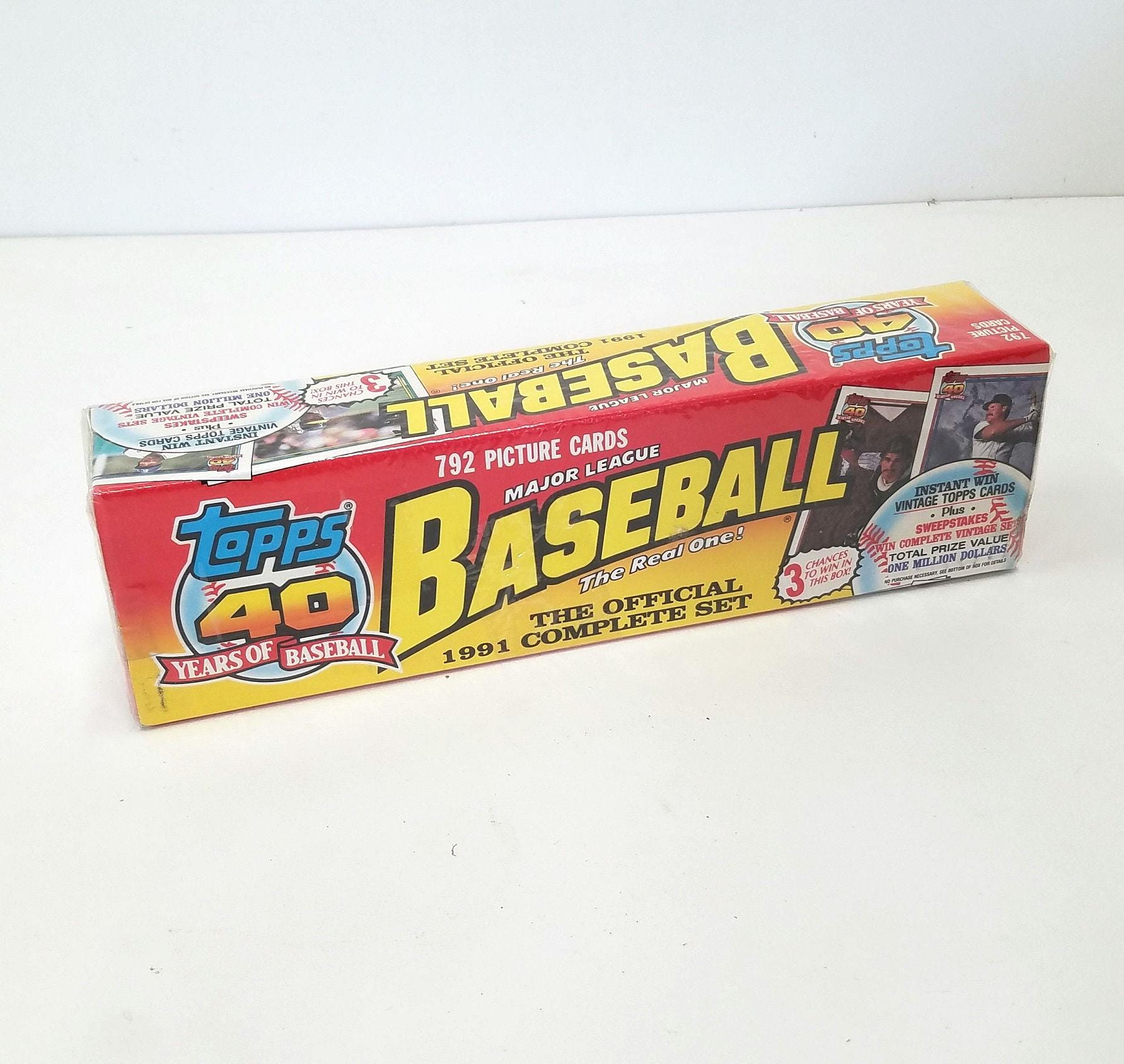 Vintage 1991 Topps Baseball Card Set Factory Sealed 40th