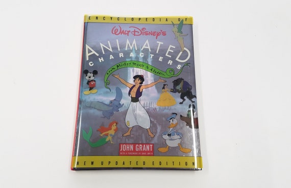 Vintage Walt Disney's Encyclopedia of Animated Characters Book by