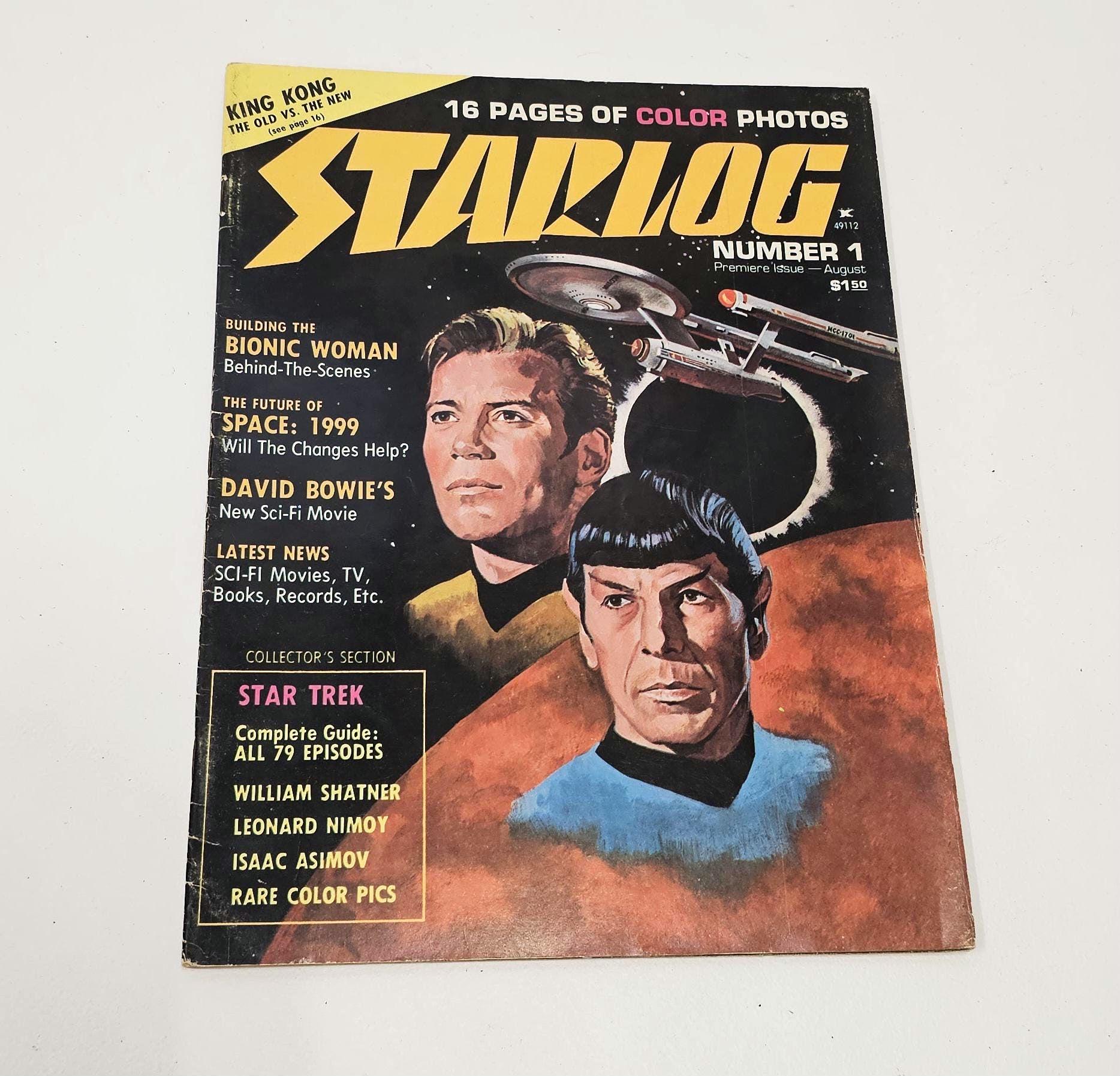 Vintage 1976 Starlog Magazine Number 1: Star Trek, Bionic Woman - Etsy