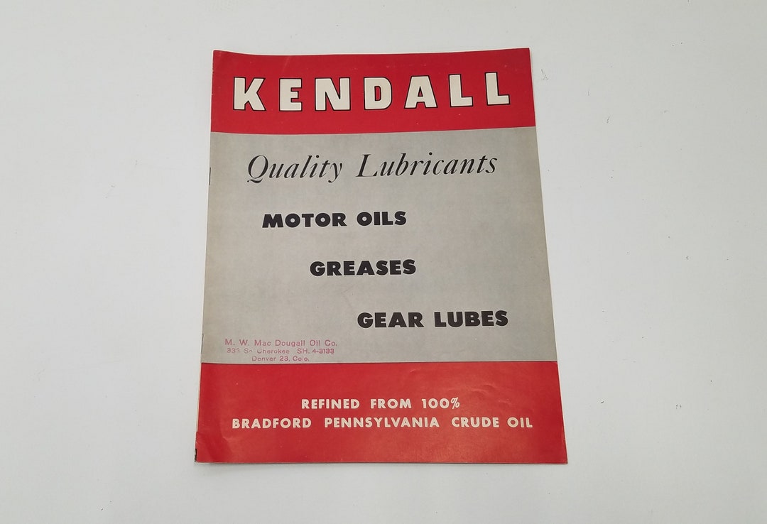 Kendall Oil Rack Vintage Kendall Oil Product Catalog - Etsy