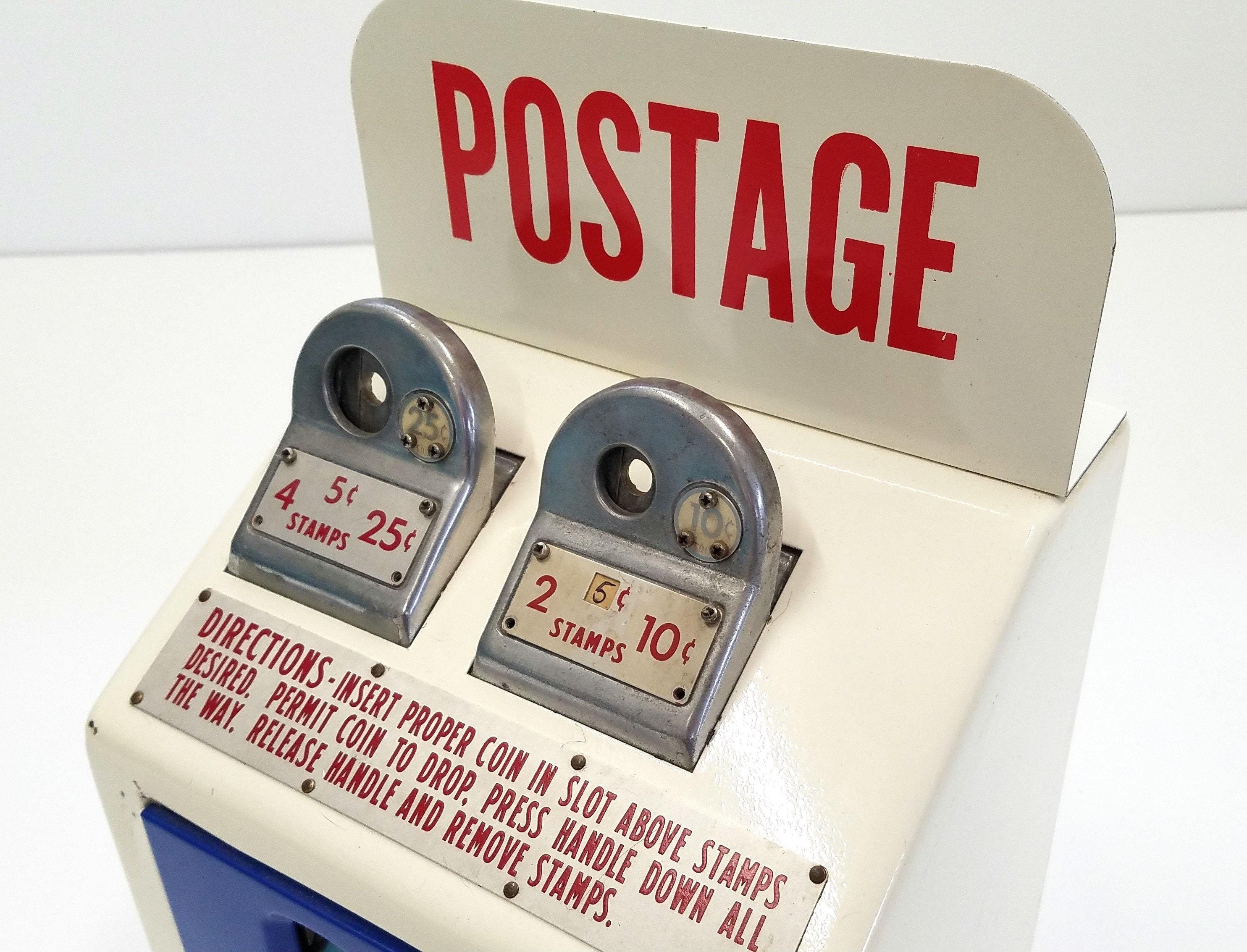 Vintage American Postmaster Postage Stamp Machine by Dillon
