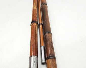 Vintage Lew&#39;s Cane Fishing Pole - 14 foot 3 piece - Lew Childre & Sanders Inc. Kyushu Japan - Foley Alabama