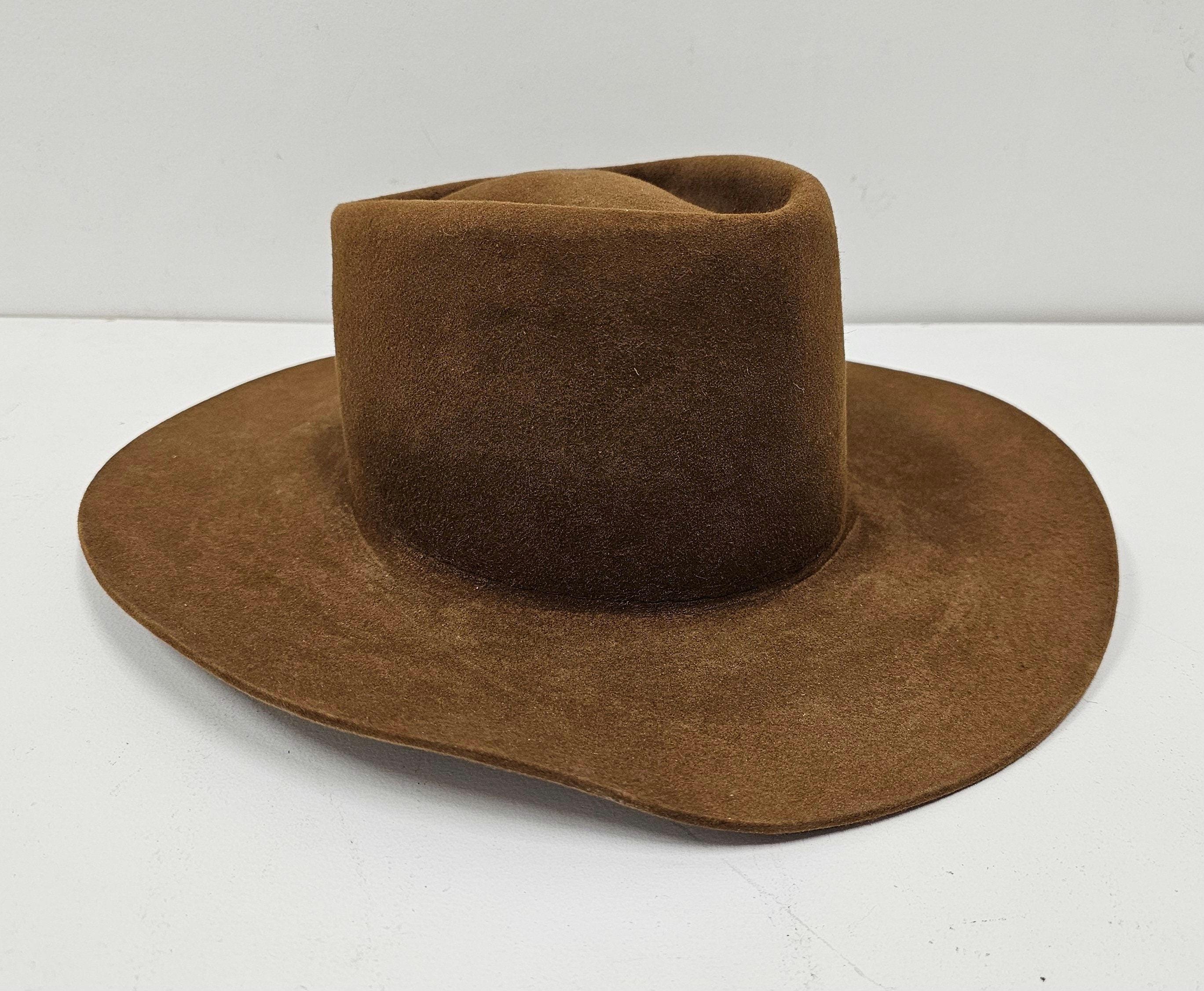 Vintage Stetson 3X Beaver Hat - Brown John B. Stetson Cowboy Vintage Stetson 3X Beaver Hat - Brown John B. Stetson Cowboy