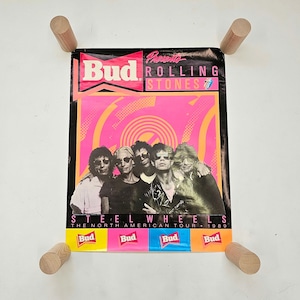 Rolling Stones Steel Wheels Poster - Etsy