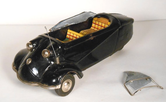 Vintage and Rare 1950's Japanese Bandai Tin Litho Messerschmitt 3