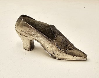 Vintage Silver High Heel Pin Cushion - California Building - Balboa Park, San Diego