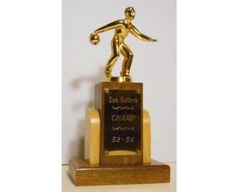 Vintage 1950’s Champion Bowling Trophy