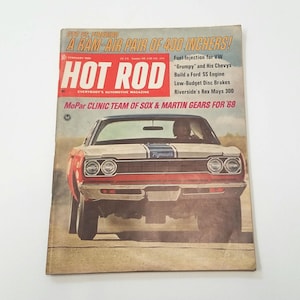 Vintage Hot Rod Magazine February 1968 GTO Firebird MoPar Plymouth