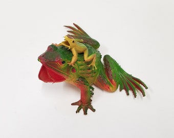 Vintage Rubber Double Frog Squeeky Toy Made in Hong Kong - Etsy