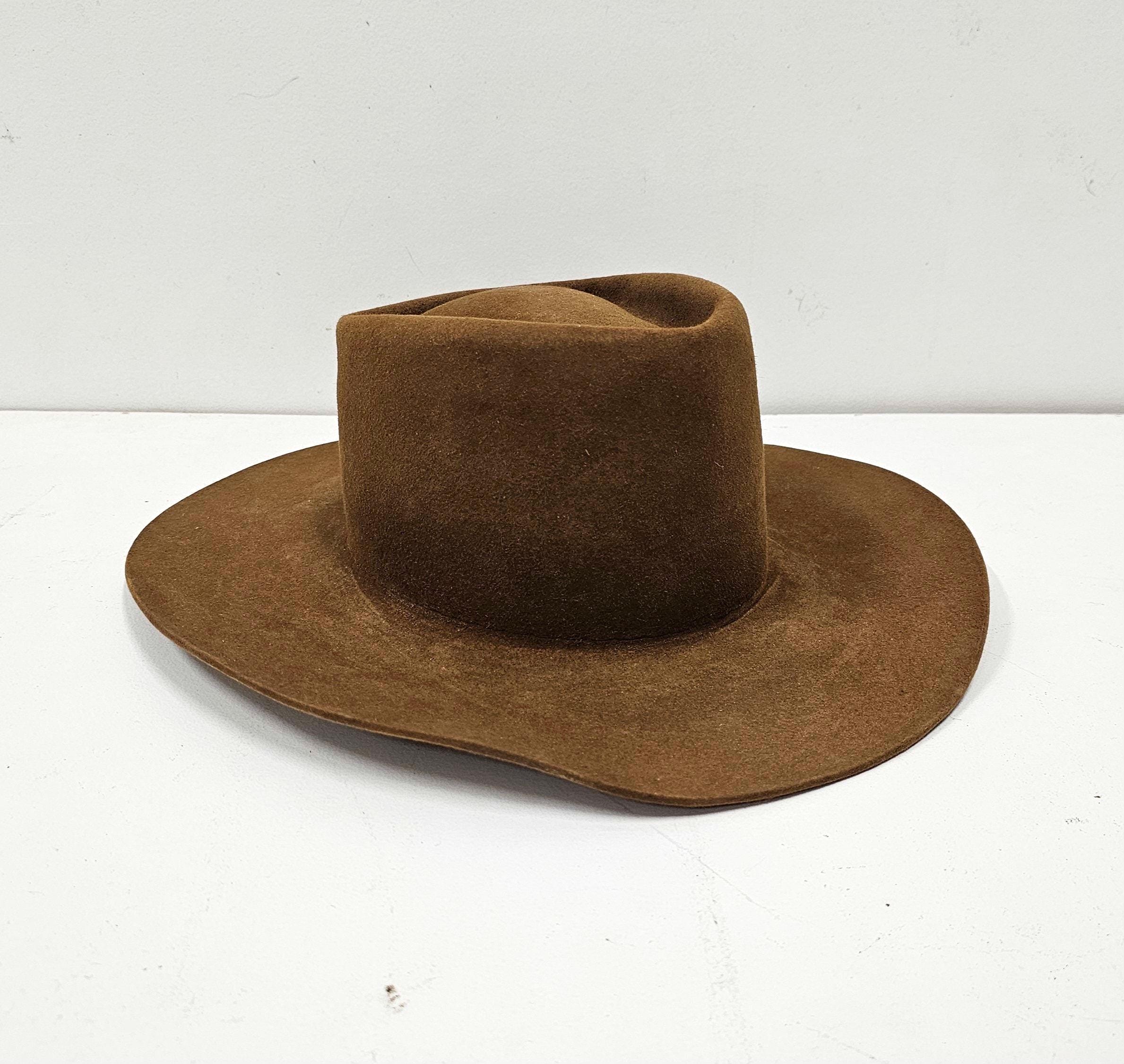 Vintage Stetson 3X Beaver Hat - Brown John B. Stetson Cowboy Vintage Stetson 3X Beaver Hat - Brown John B. Stetson Cowboy