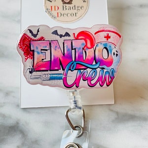 Endoscopy ID Reel/Endo Crew Badge Reel/Intestine Badge Reel