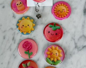 Cute Kawaii ID Badge Reel: Interchangeable Design