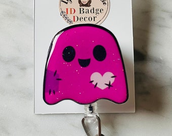 Halloween Ghost ID Badge Reel.  Ghost Badge Reel