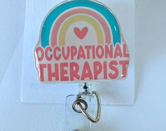 Occupational Therapy Badge Reel Cover: Interchangeable OT ID Holder