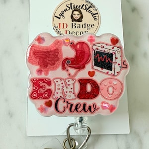 Endoscopy Team ID Reel/Pink Endo Crew Badge Reel/GI Badge Reel