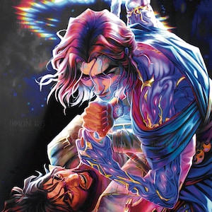 Ilustración del ángel arcano BENEDICTION JayVik / Impresión artística de pared mate colorida / Decoración del personaje Jayce Viktor League of Legends imagen 1