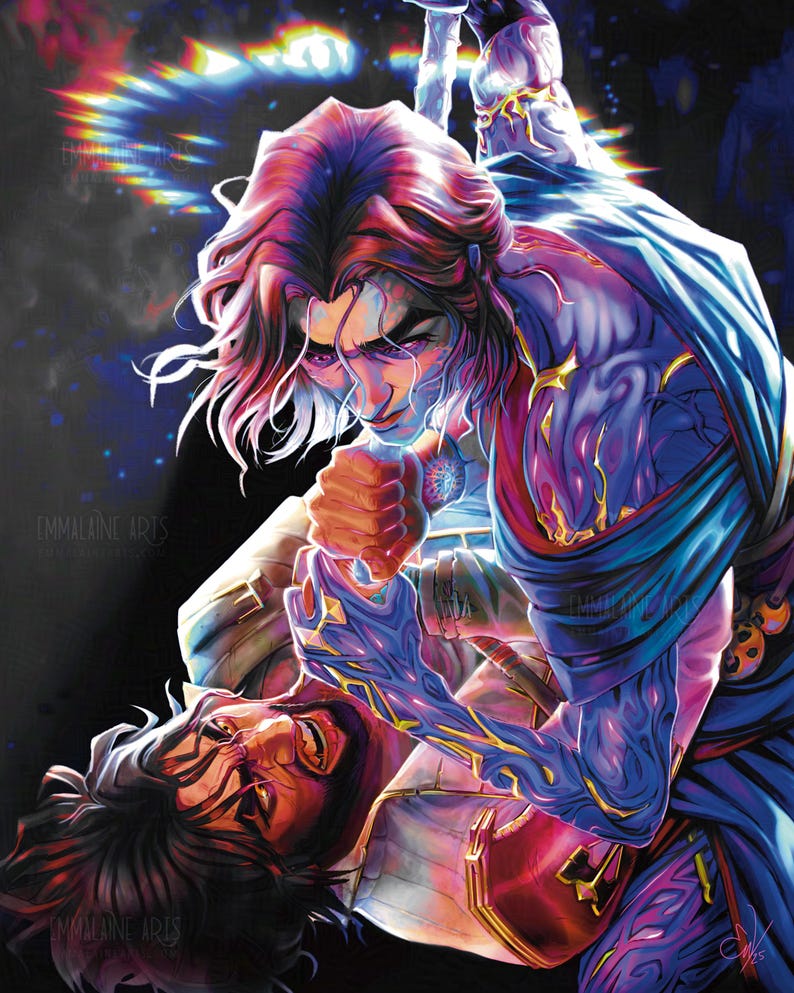 Ilustración del ángel arcano BENEDICTION JayVik / Impresión artística de pared mate colorida / Decoración del personaje Jayce Viktor League of Legends imagen 1