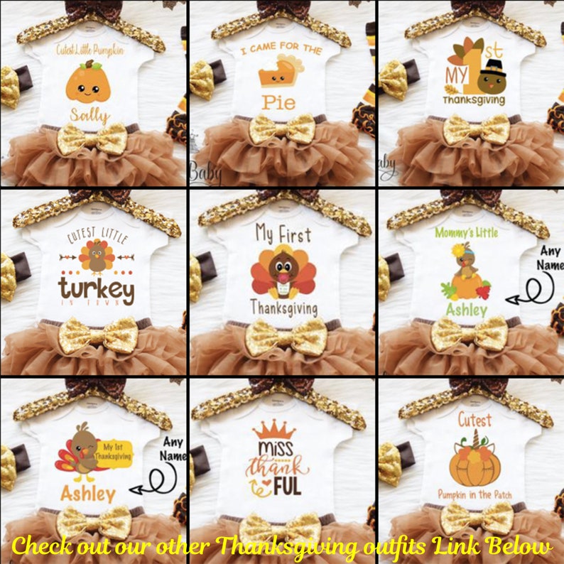 Pumpkin Outfit Thanksgiving Outfit Fall Outfit-First Holiday Outfit FREE SHIPPING-Daddy/'s Little Turkey OutFit Little Pumpkin Outfit