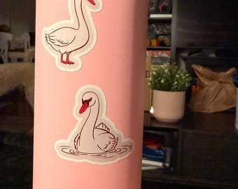 Lakeland Swan Sticker Sheet | Hand Drawn Swan Stickers