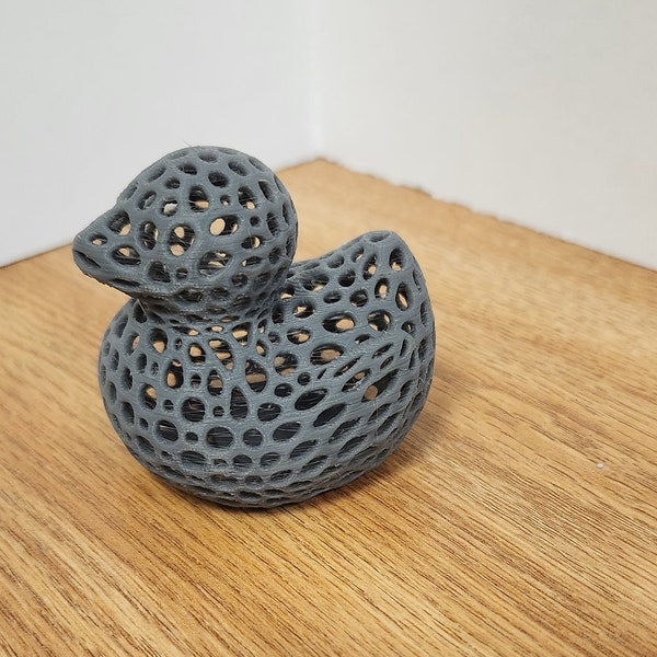 Holey Duck 3D Printed Voronoi Style