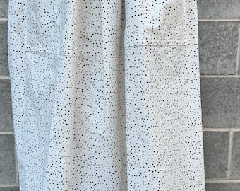 Pioneer, trek, theatre, plays, colonial, prairie, historical events, reenactments. gold skirt with cream dotted apron set.