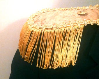 Épaulettes pour enfant à franges dorées : accessoire de costume pour cosplay (paire)