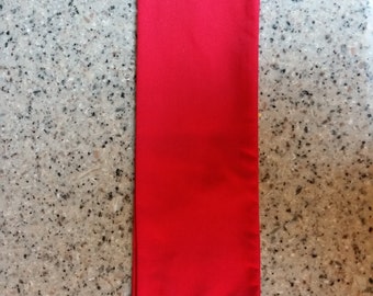 Écharpe de costume rouge : bordure à franges dorées, pirate dictateur militaire cosplay