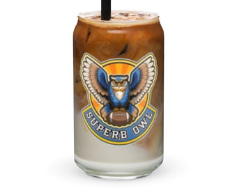 Superb Owl Can Glass - Super Bowl NFL Football Team Game Day Fan Gear