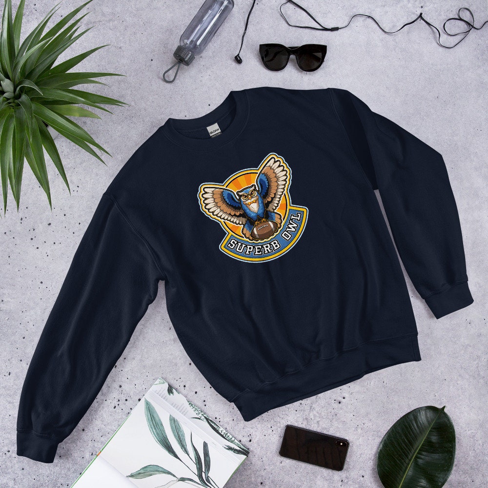 Superb Owl Long-Sleeve Sweatshirt - Super Bowl NFL Football Team Game Day Fan Gear