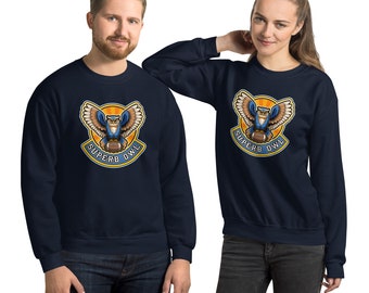 Superb Owl Long-Sleeve Sweatshirt - Super Bowl NFL Football Team Game Day Fan Gear - Real Human Art!!