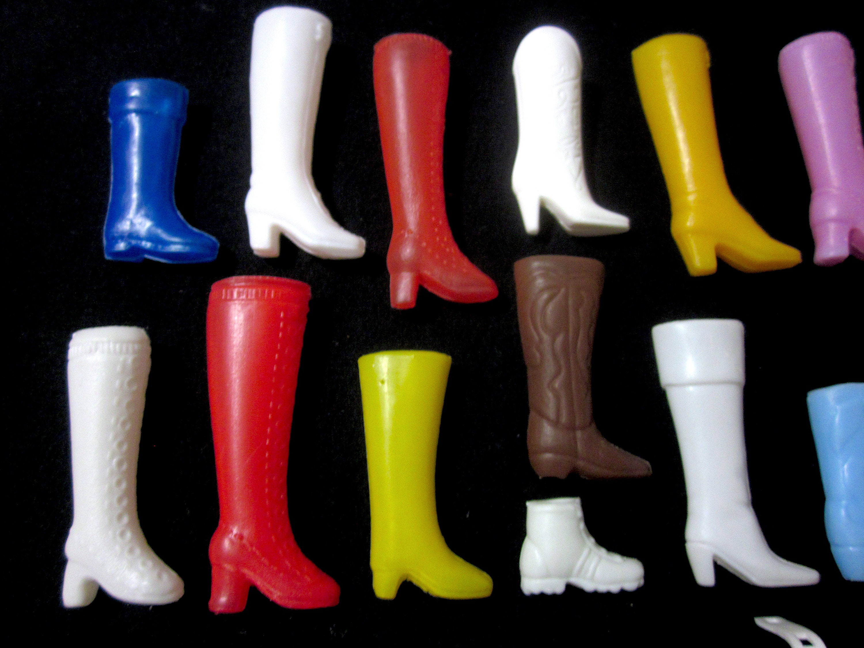 Huge Lot of Vintage Barbie Doll and Clone Shoes Mod Era SINGLE Etsy