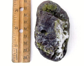 6 oz Natural Purple Jasper? w/ Green Mineral and Quartz Rock for Terrarium, Aquarium,  Rock Decor - Found in Sequim, Washington