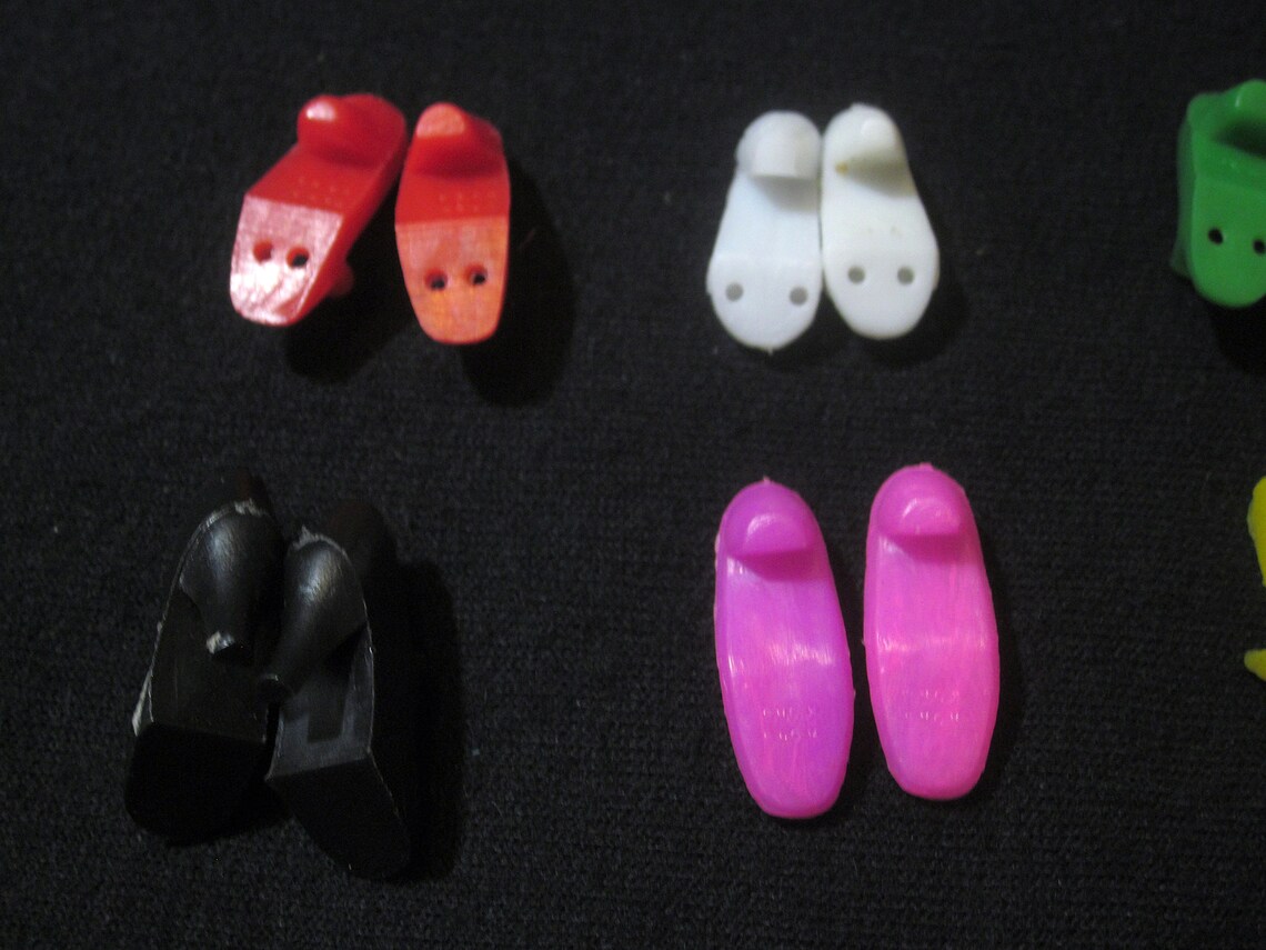 Lot Vintage Barbie Skipper Clone Doll Shoes Pilgrim Shoes Etsy