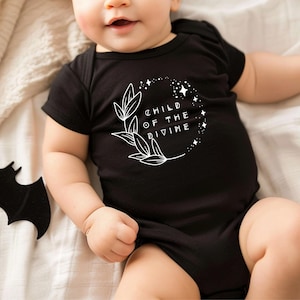 Child of the Divine Spiritual Bodysuit || Witchy Mama, Moon Child, Indigo Babies, Coven Shower Gift, Wicca Baby, Mommys a Witch, Wiccan Mom