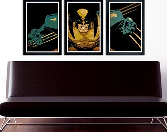 Wolverine Poster Set of 3 – wall decor 11 x 17