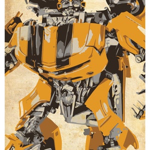 Transformers Poster Set of 3 wall decor 11 x 17 Optimus Prime Bumblebee Megatron image 2