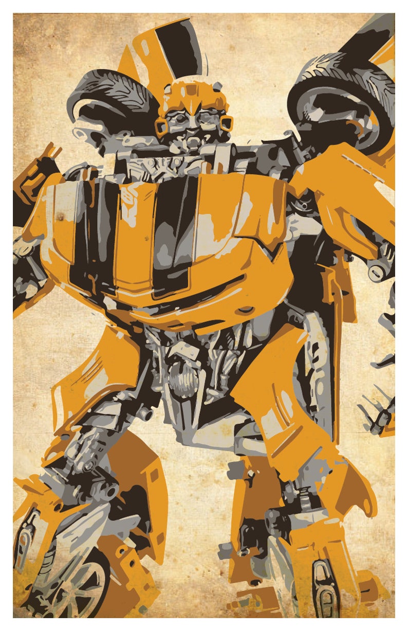 Transformers Poster Set of 3 wall decor 11 x 17 Optimus Prime Bumblebee Megatron image 2