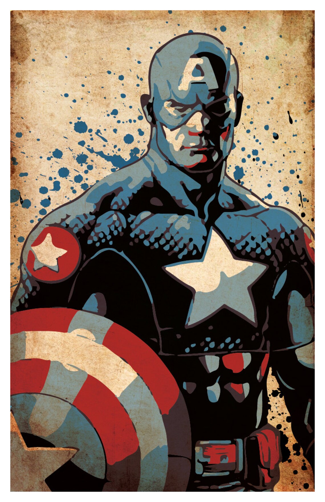 Avengers Poster Wall Decor 11 X 17 Captain America Hulk Etsy