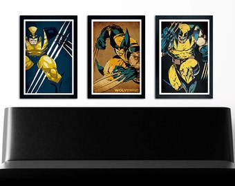 Wolverine Poster Set of 3 – wall decor 11 x 17