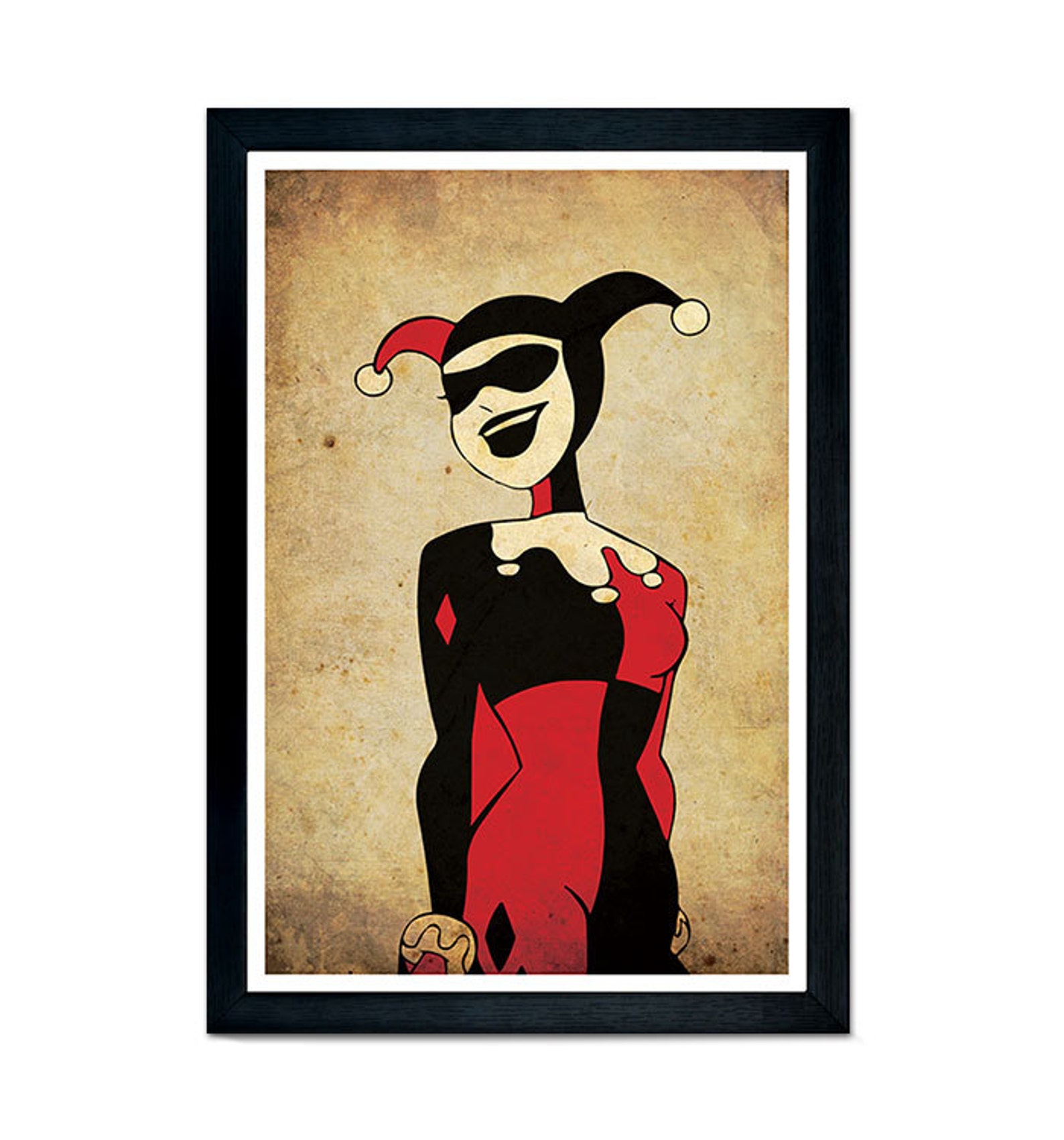 Harley Quinn Poster 11x 17 wall decor Joker Harley Quinn Etsy