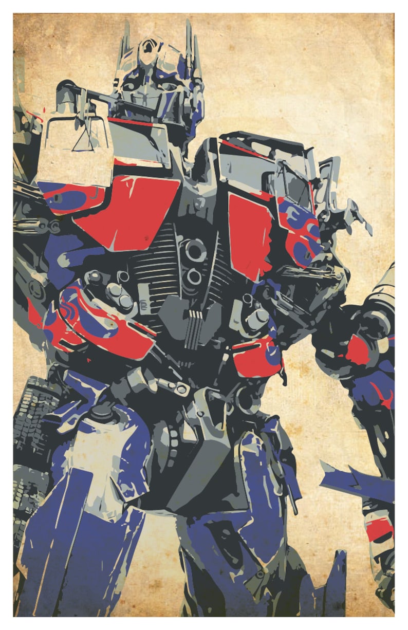 Transformers Poster Set of 3 wall decor 11 x 17 Optimus Prime Bumblebee Megatron image 4