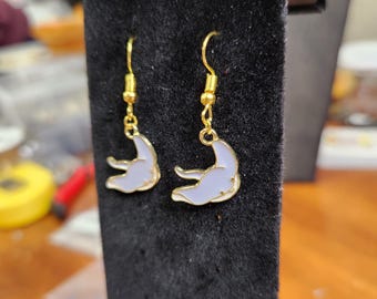 Manta Ray Earrings: Nickel-Free Charm Earrings